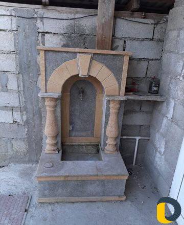 Облицовка дагестанским камнем камины барбекю водоп