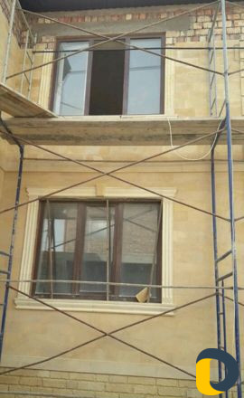 Облицовка домов Дагестанским камнем