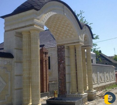 Облицовка домов природным Дагестанским камнем,обли