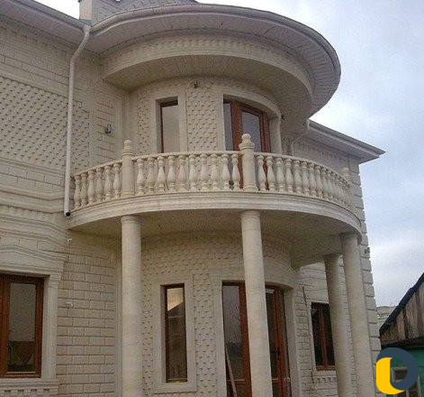 Облицовка домов природным Дагестанским камнем,обли