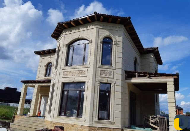 Облицовка Домов / Природным дагестанским камнем