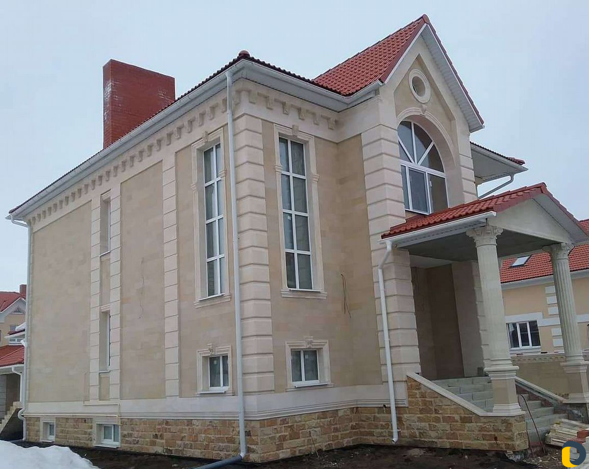 Облицовка домов с дагестанским природным камнем