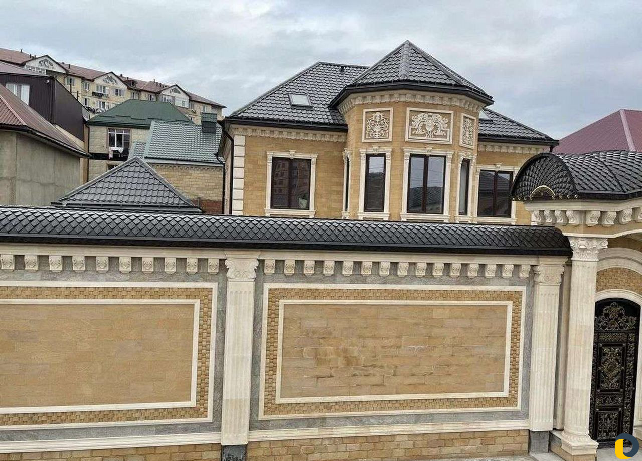 Облицовка домов с дагестанским природным камнем