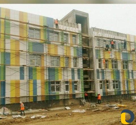 Облицовка фасада композитом