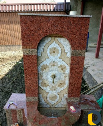 Облицовка коттеджей борбекю и родник дагестанским