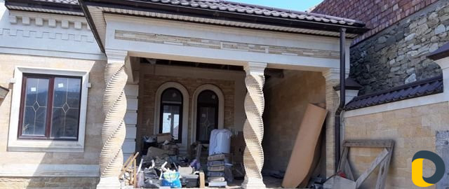 Облицовка натуральным дагестанским камнем