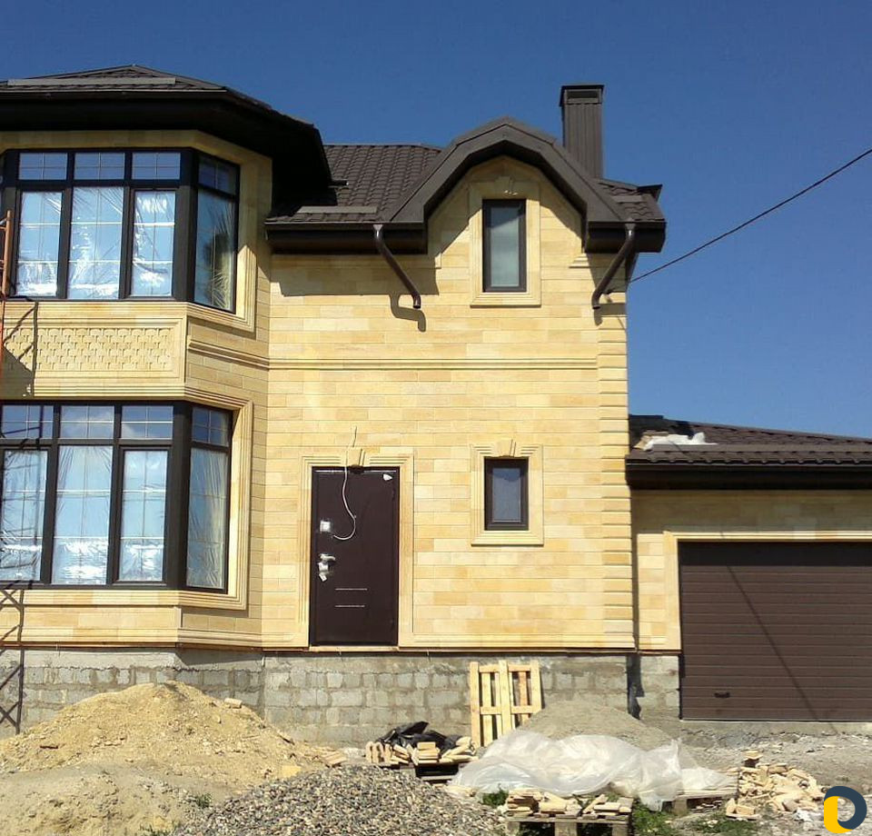 Облицовка природным камнем, фасадные работы