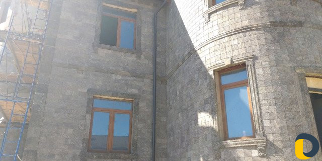 Облицовка зданий домов любым камнем