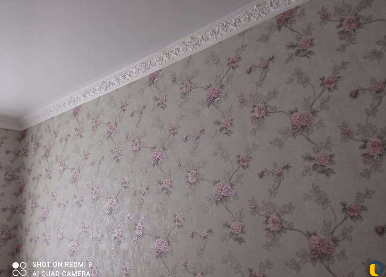 Обои,шпатлевка