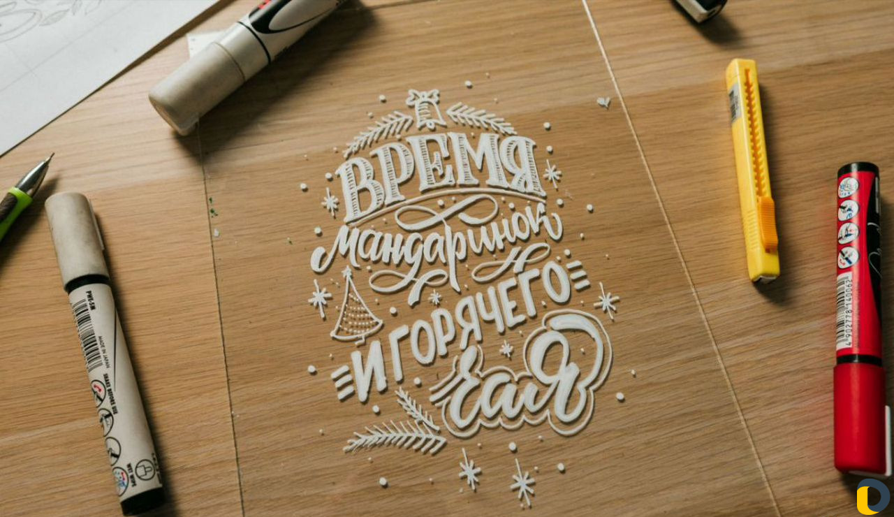 Оформление меловых досок,леттеринг