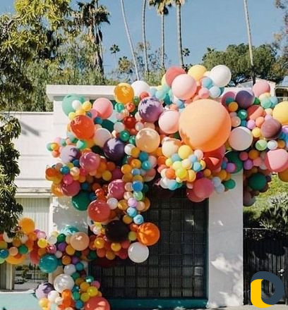 Оформление шарами и цветами