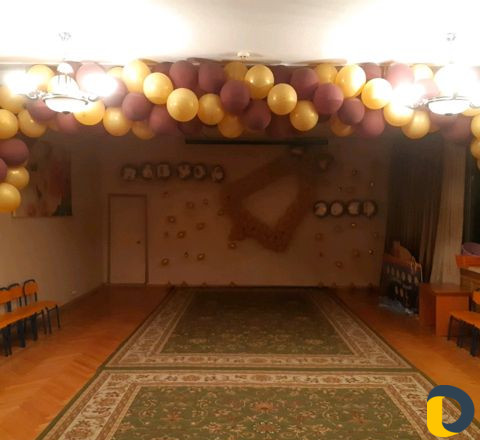 Оформление шарами и цветами