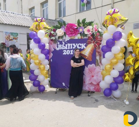 Оформление шарами и цветами