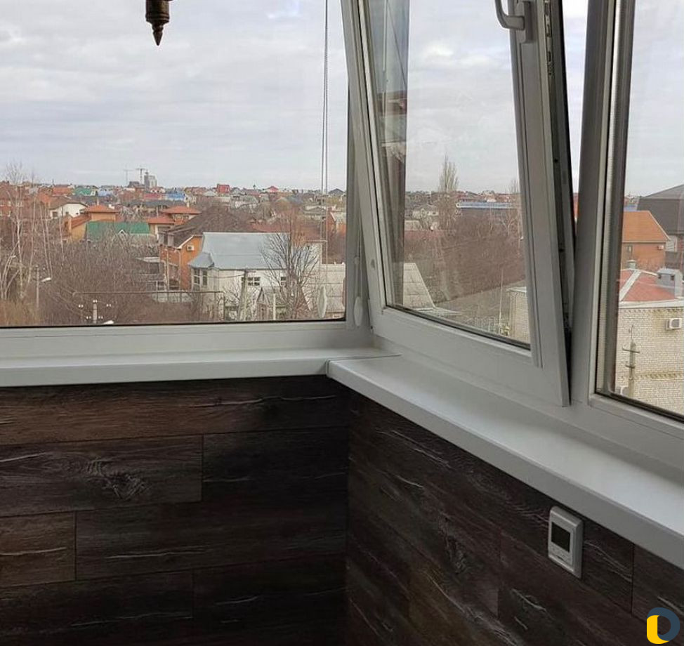 Отделка балконов, балконы под ключ, окна пвх