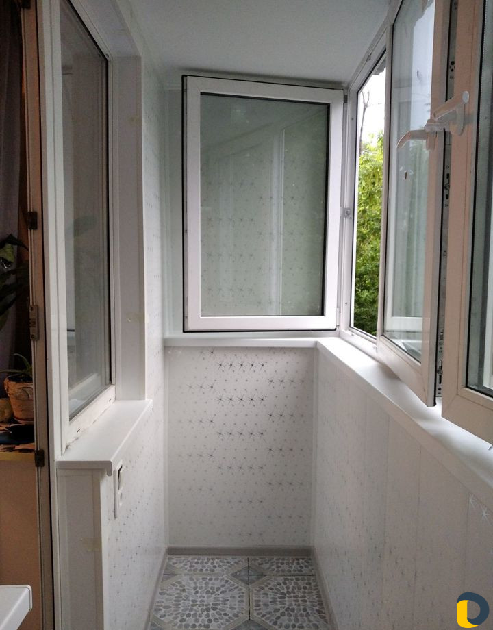 Отделка балконов, балконы под ключ, окна пвх