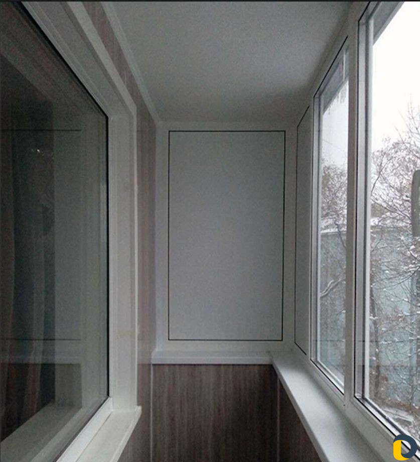 Отделка балконов, балконы под ключ, окна пвх
