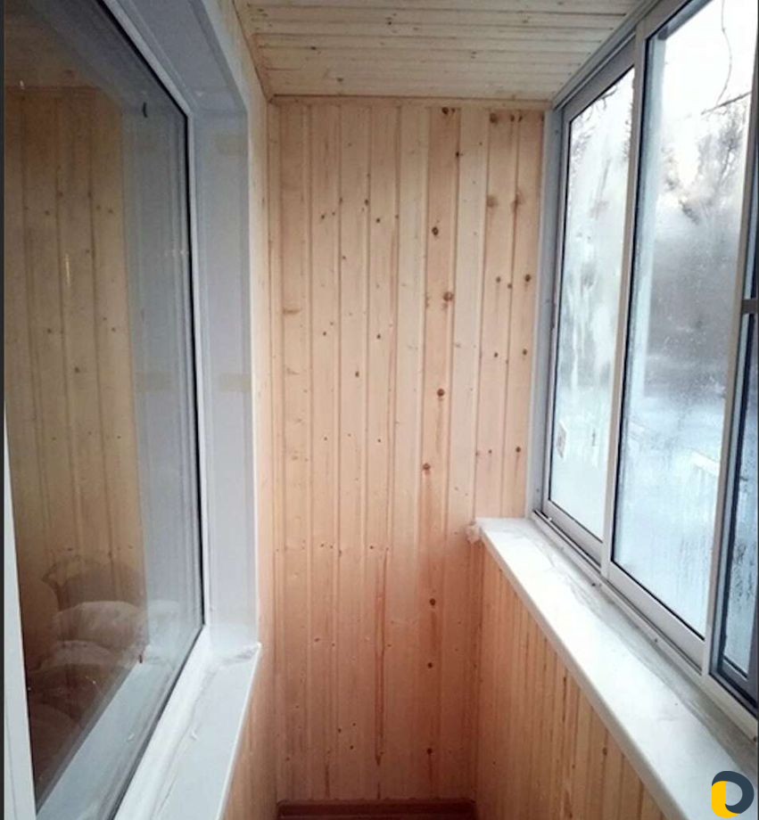 Отделка балконов, балконы под ключ, окна пвх