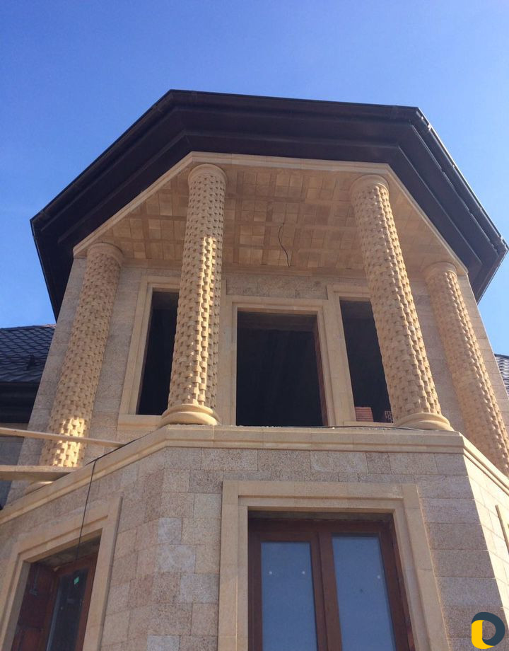 Отделка фасадов, натуральным Дагестанским природны