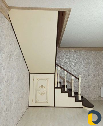 Отделка лестниц из дерева