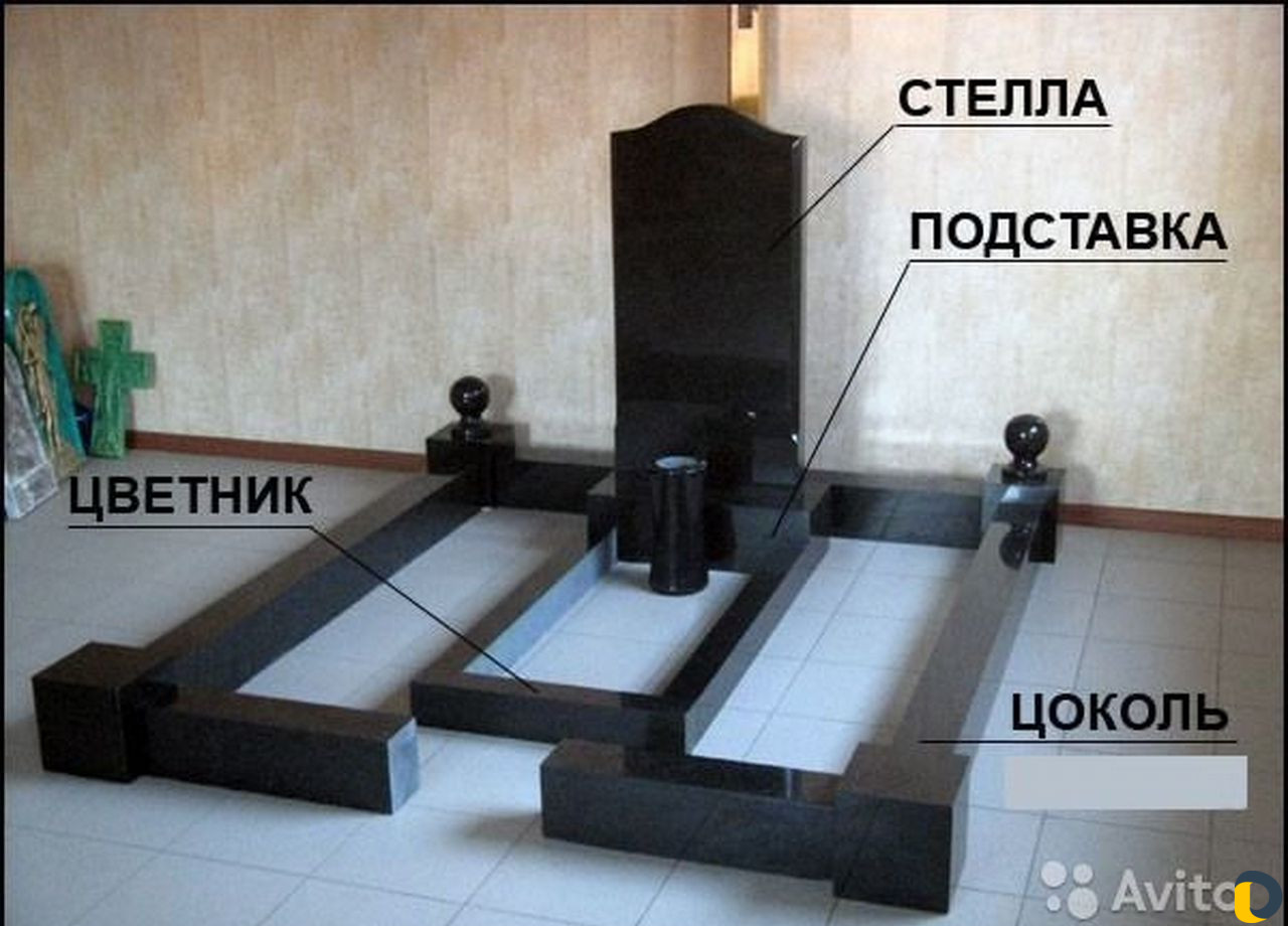 Памятники Оградки,Навесы Благоуст,Бетон, Бордюры