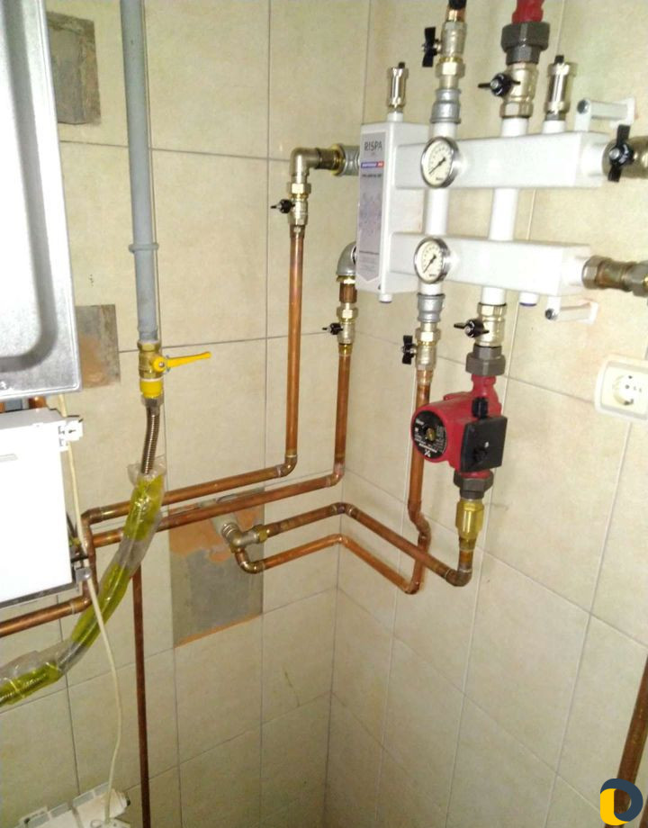 Пайка меди, медных труб,установка газовых котлов