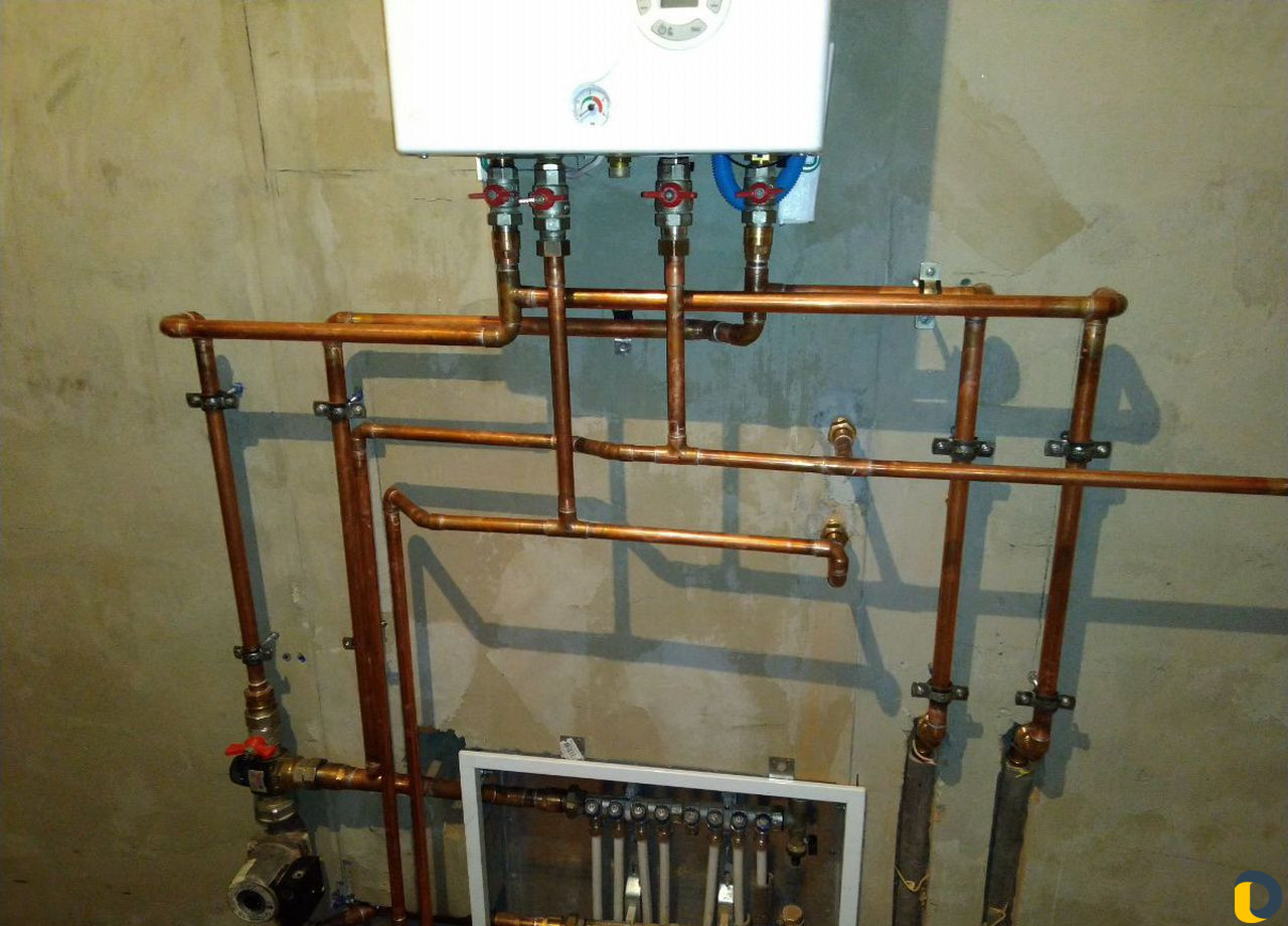 Пайка меди, медных труб,установка газовых котлов