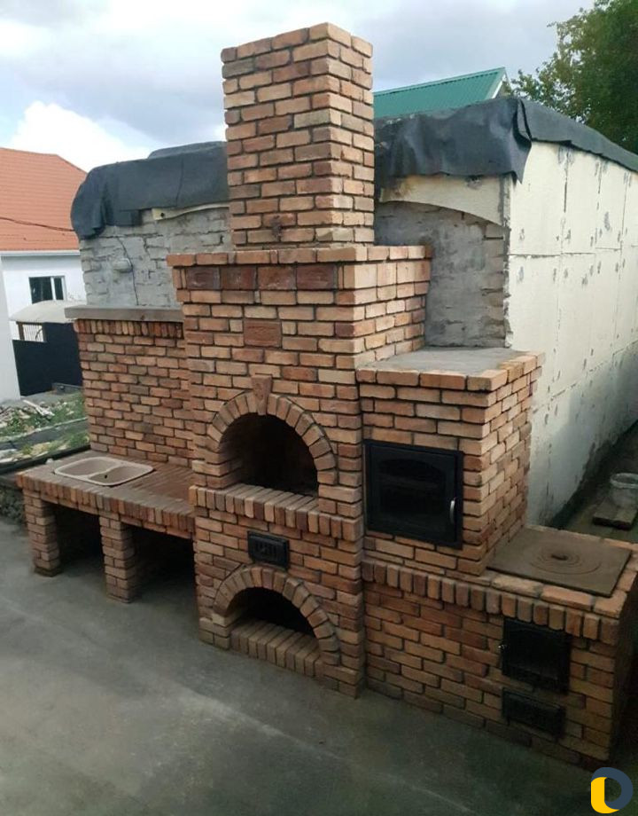 Печь-камин,Русская печь,Барбекю