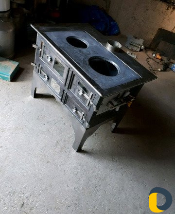 Печь на газ и на дровах