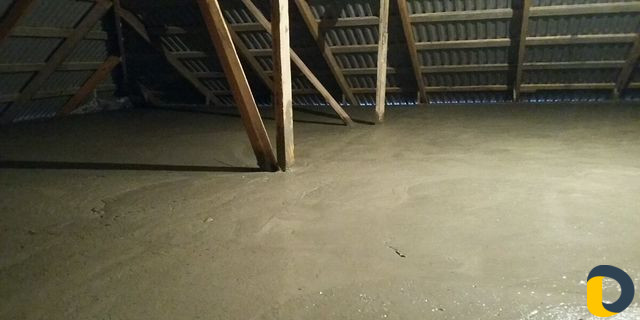 Пено бетон заливка потолк с волокном