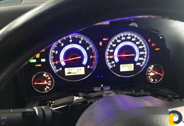 Пересвет панели и салона авто