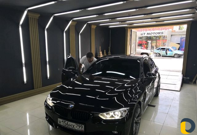 Перетяжка руля-салона автомобиля тонировка