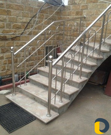 Перила из нержавеющей стали из нержавейки хром