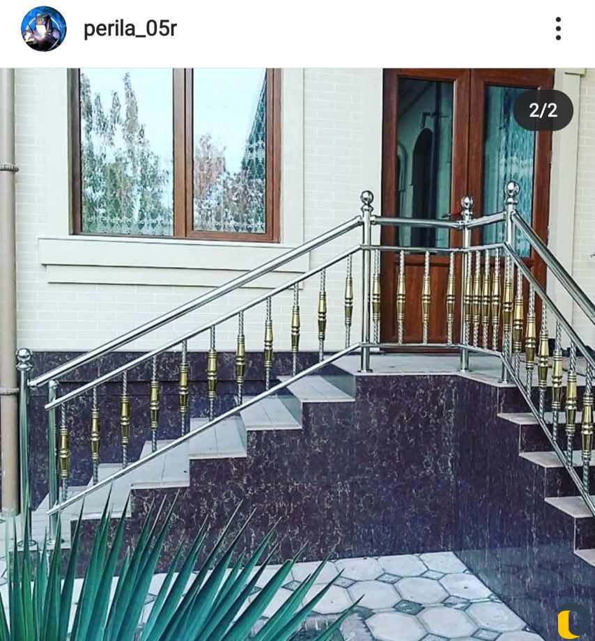 Перила из нержавеющей стали из пвх нержавейки хром