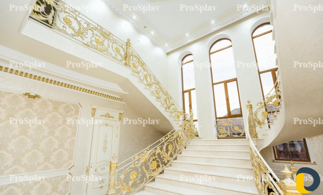 Перила литые