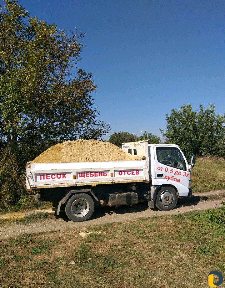 Песок, щебень, галька, отсев, гпс. От 0.5 до 3х м3