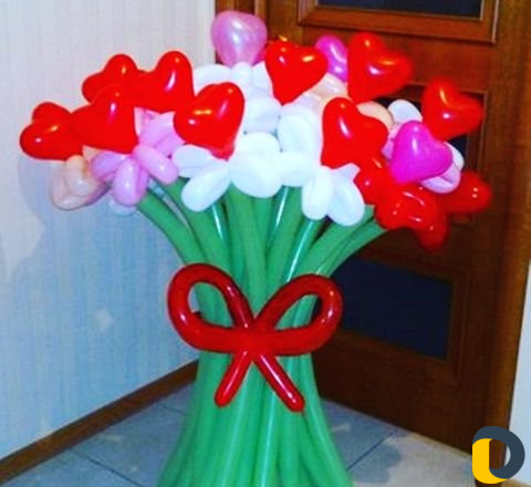 Подарки.Цветы из воздушных шаров