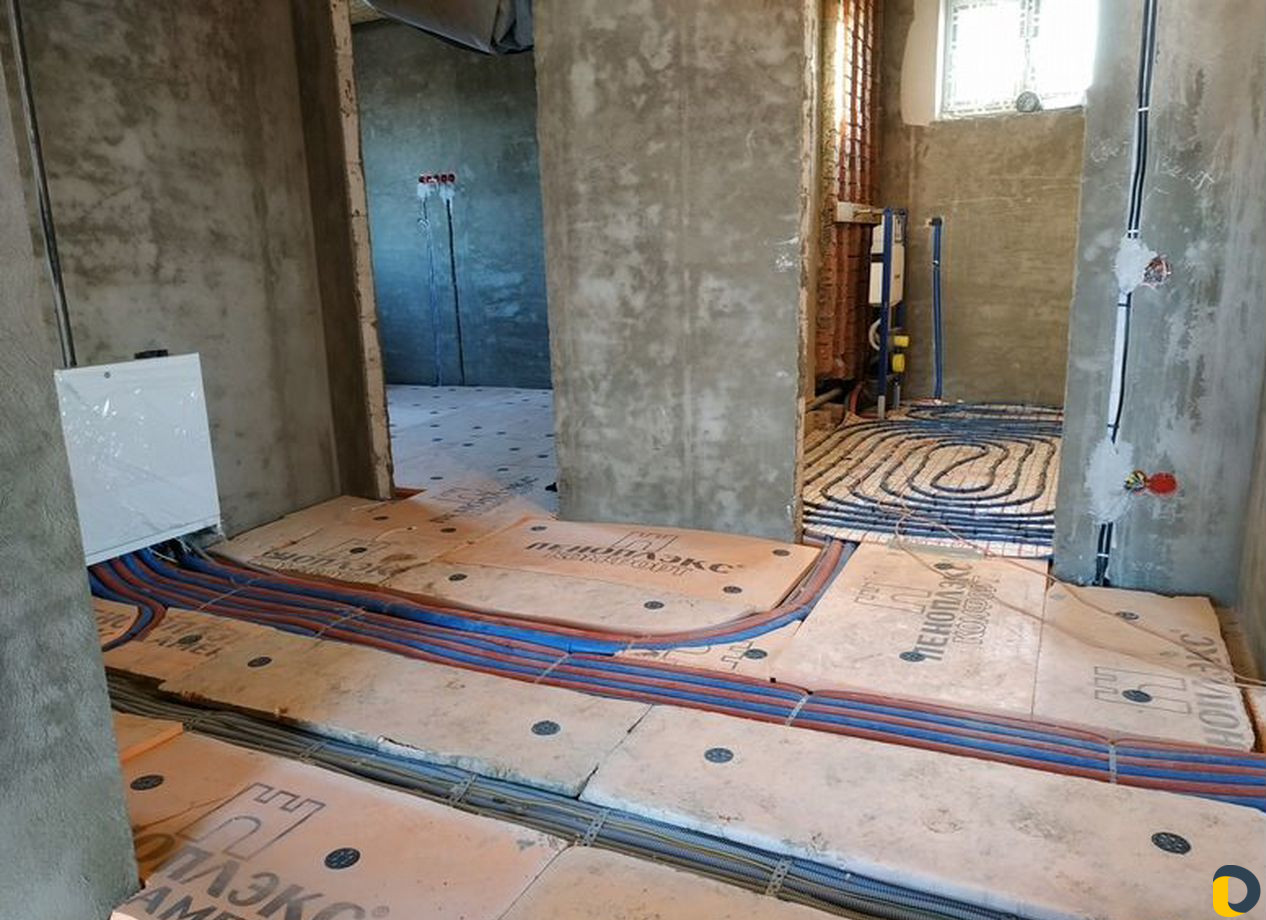 Подключение дома к водопроводной сети, отопление