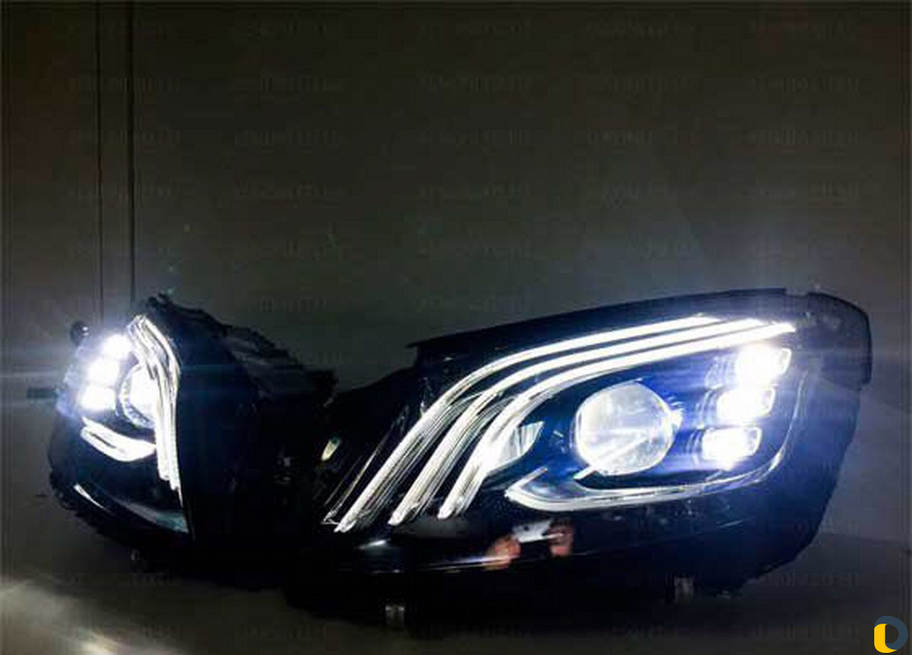 Подключение Рестайлинг оптики Mercedes w222