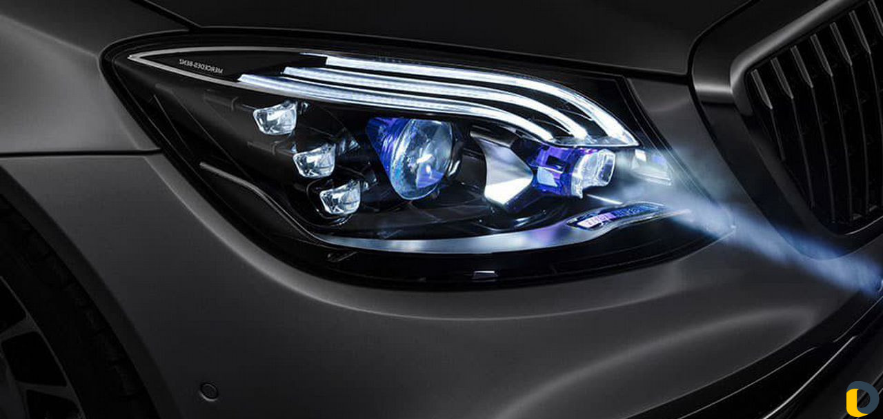 Подключение Рестайлинг оптики Mercedes w222
