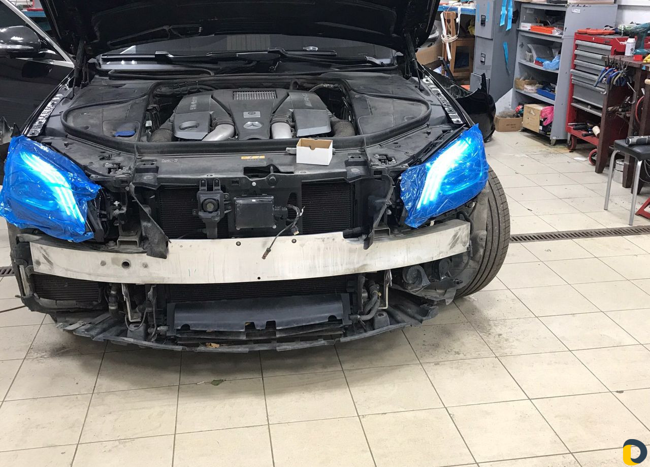 Подключение Рестайлинг оптики Mercedes w222
