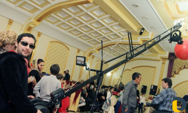Подсьемка с крана