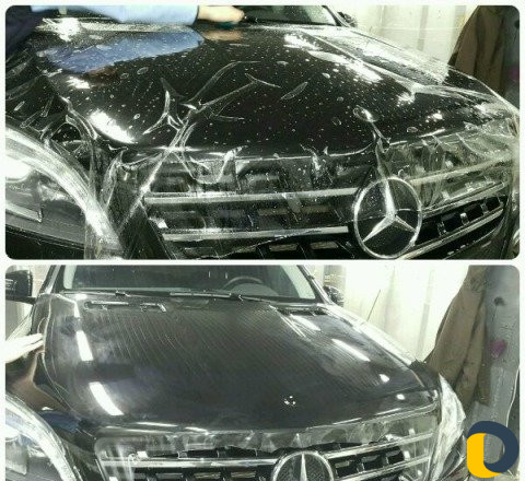 Поклейка антигравийной плёнки на телефон