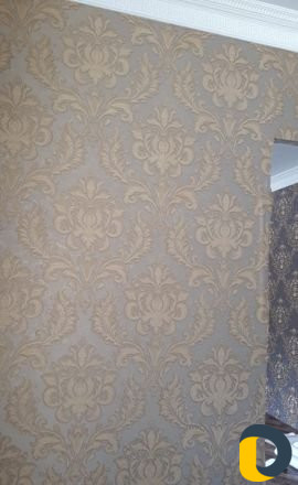 Поклейка обоев под лазер и внутренние работы