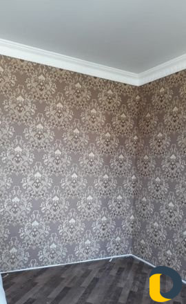 Поклейка обоев под лазер и внутренние работы