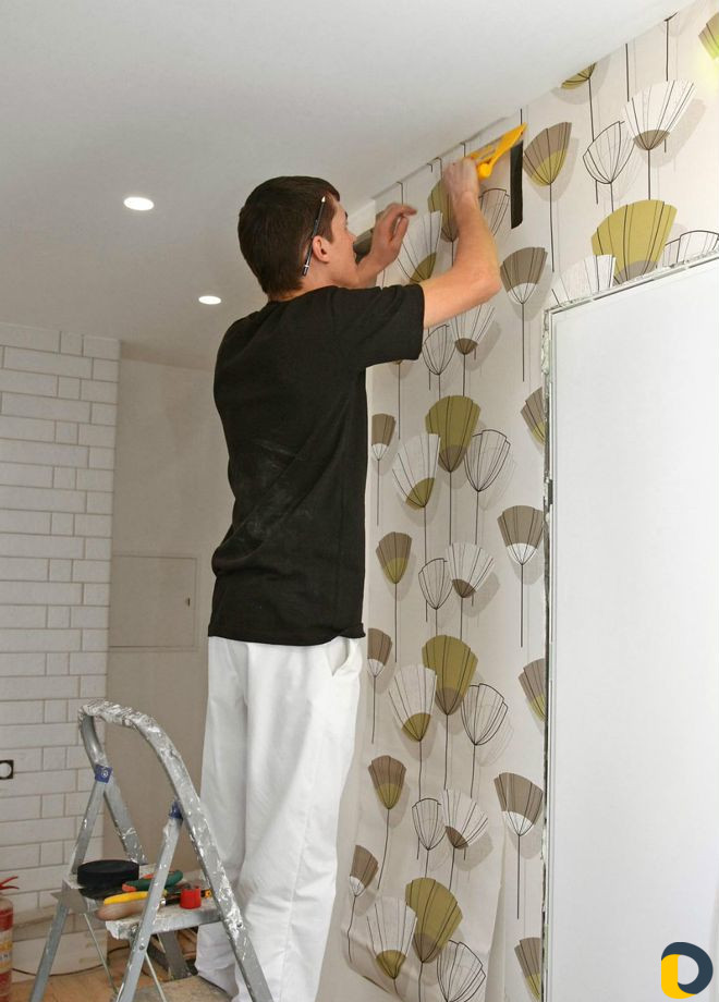 Поклейка обоев