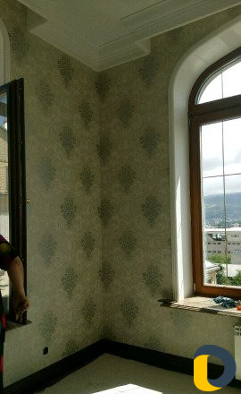 Поклейка обоев