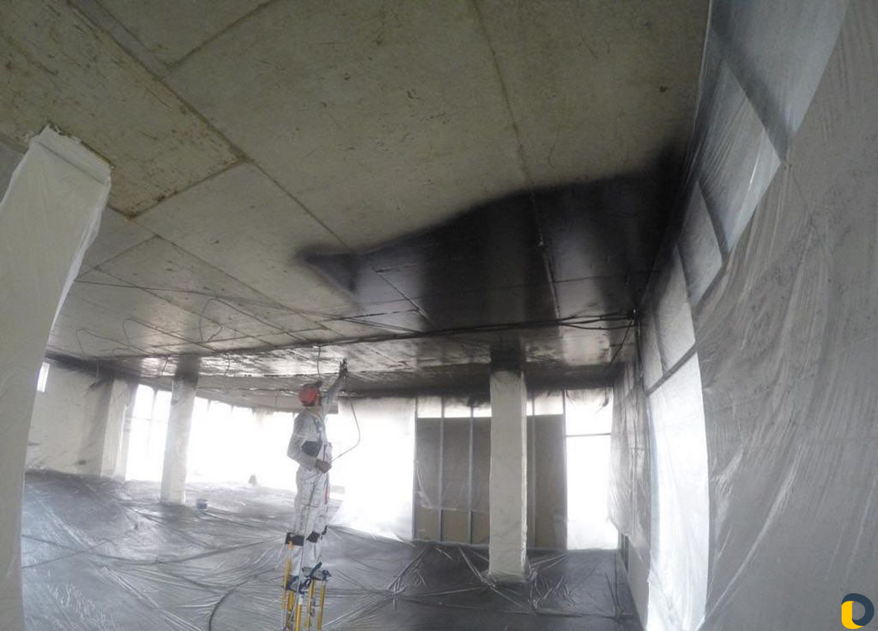 Покраска.Безвоздушная потолков стен полов фасадов