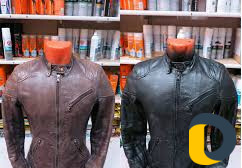 Покраска кожаных и замшевых изделий