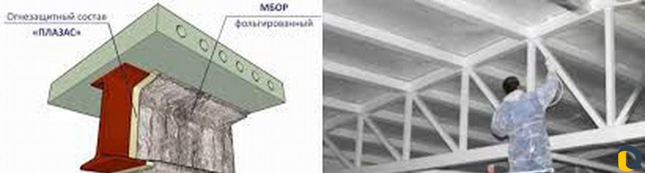 Покраска металлоконструкций, нанесение огнезащиты