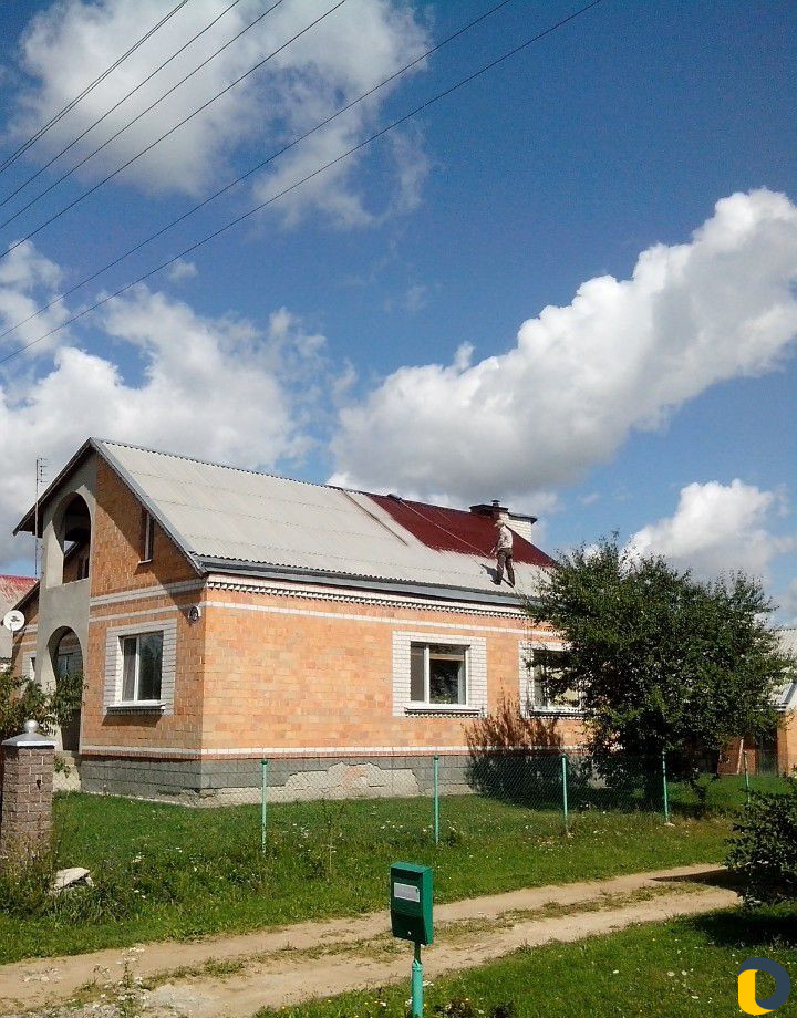 Покраска, ремонт крыши из шифера, герметизация